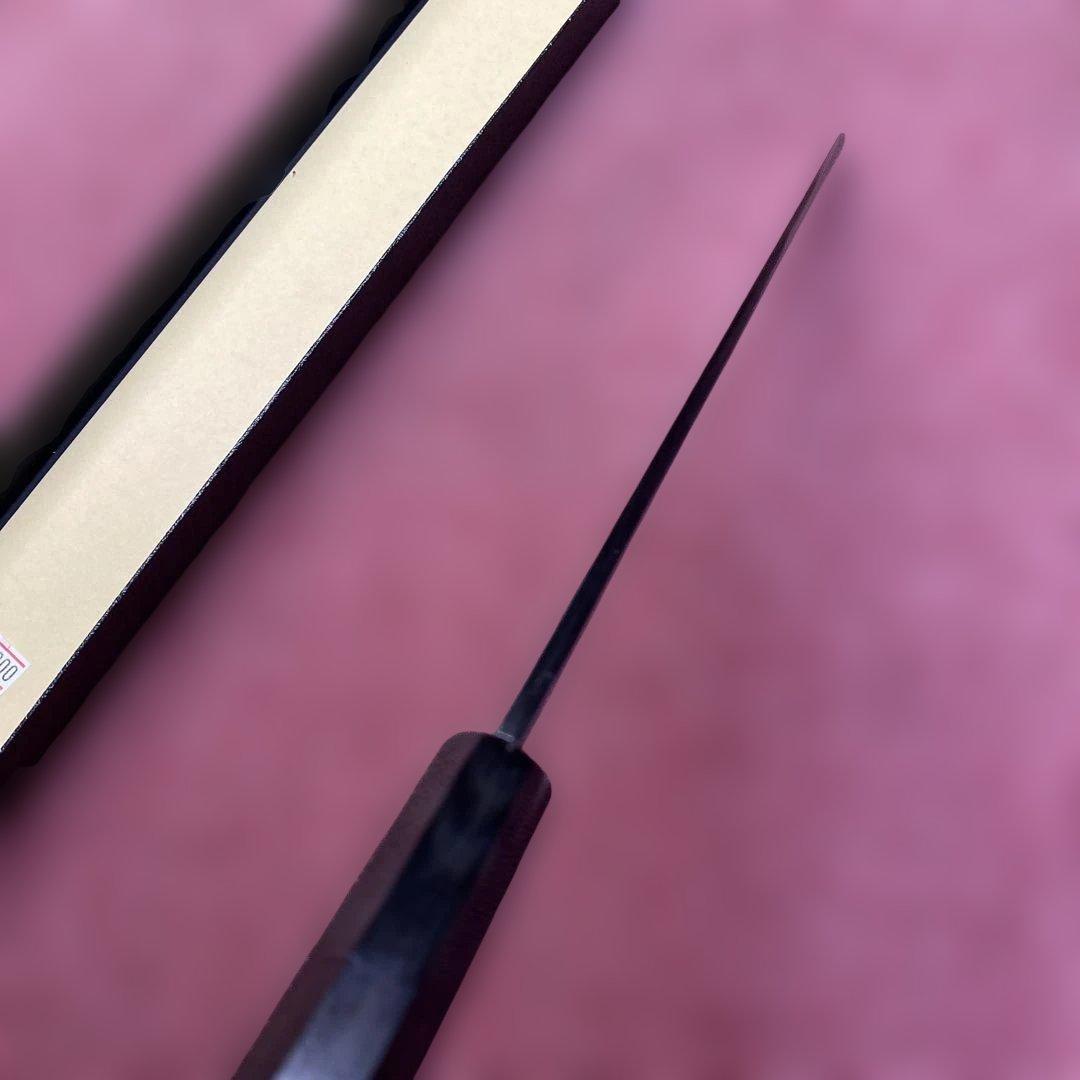 銀三　勘所切付柳刃包丁　240㎜ 8寸