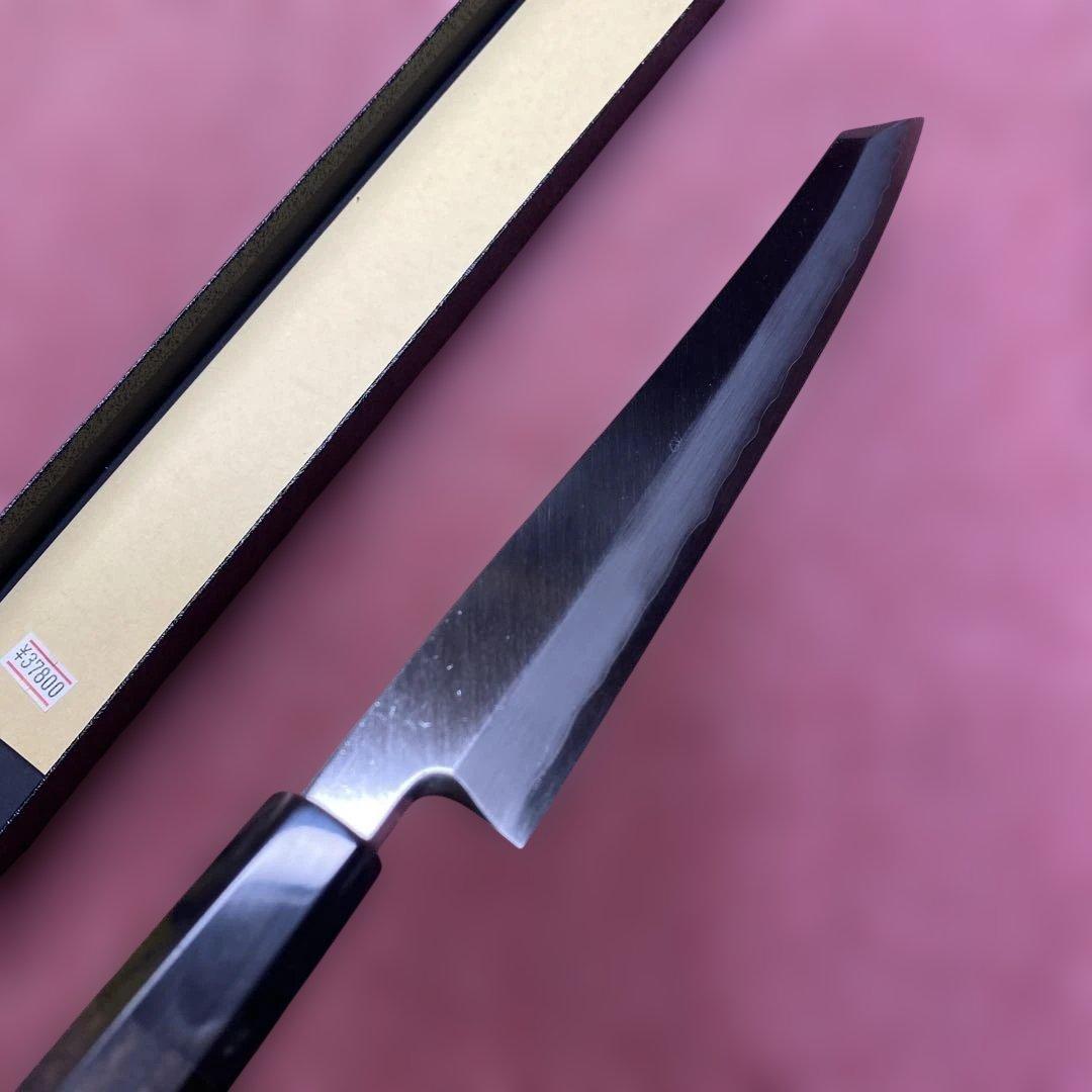 銀三　勘所切付柳刃包丁　240㎜ 8寸