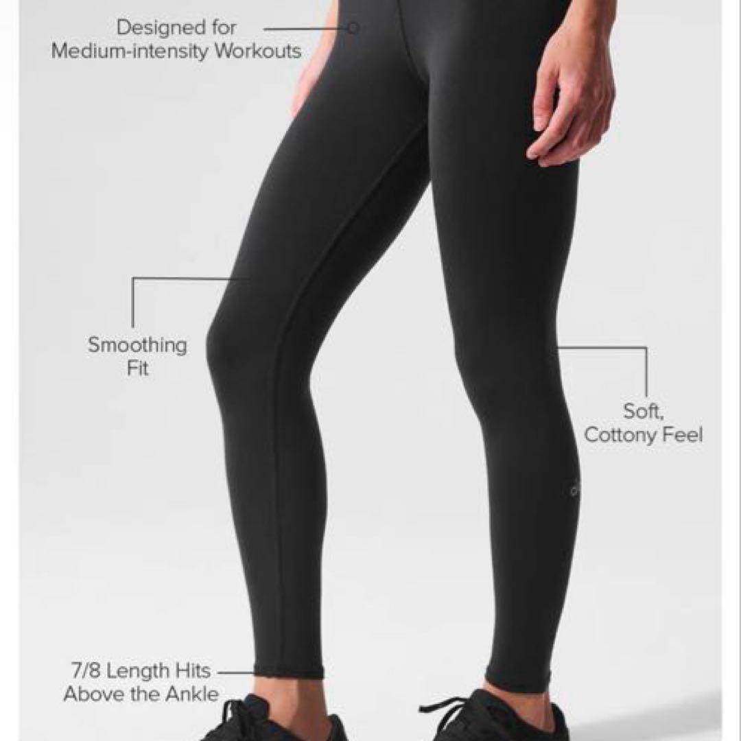 【新品未使用】alo 7/8 ハイウエスト Airbrush レギンス