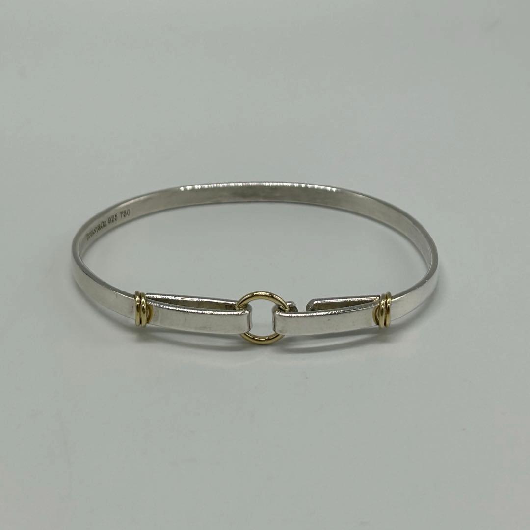 ティファニー TIFFANY サークルフック バングル ブレスレット コンビ