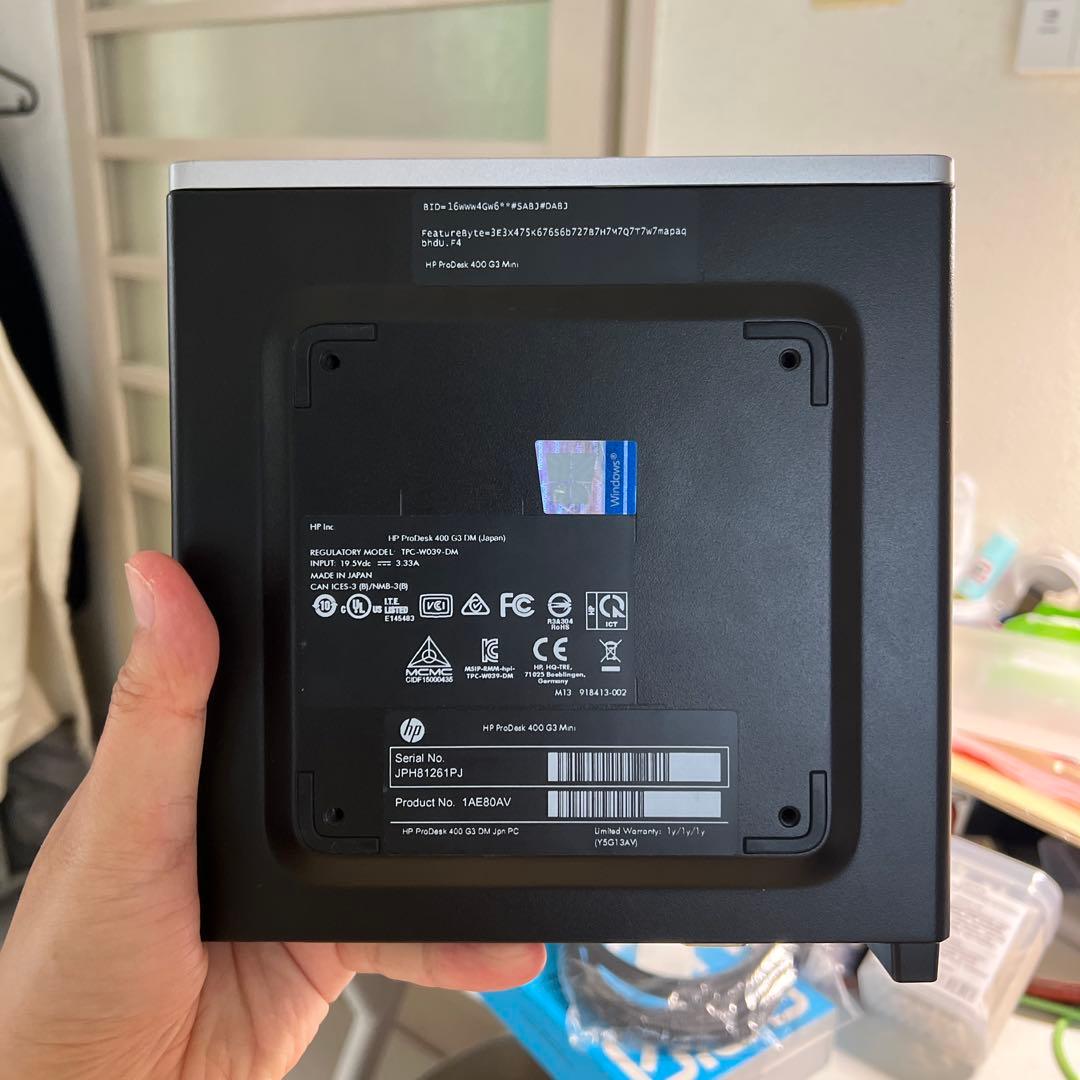HP ProDesk 400 G3 DM ミニPC i5-6500T 16GB