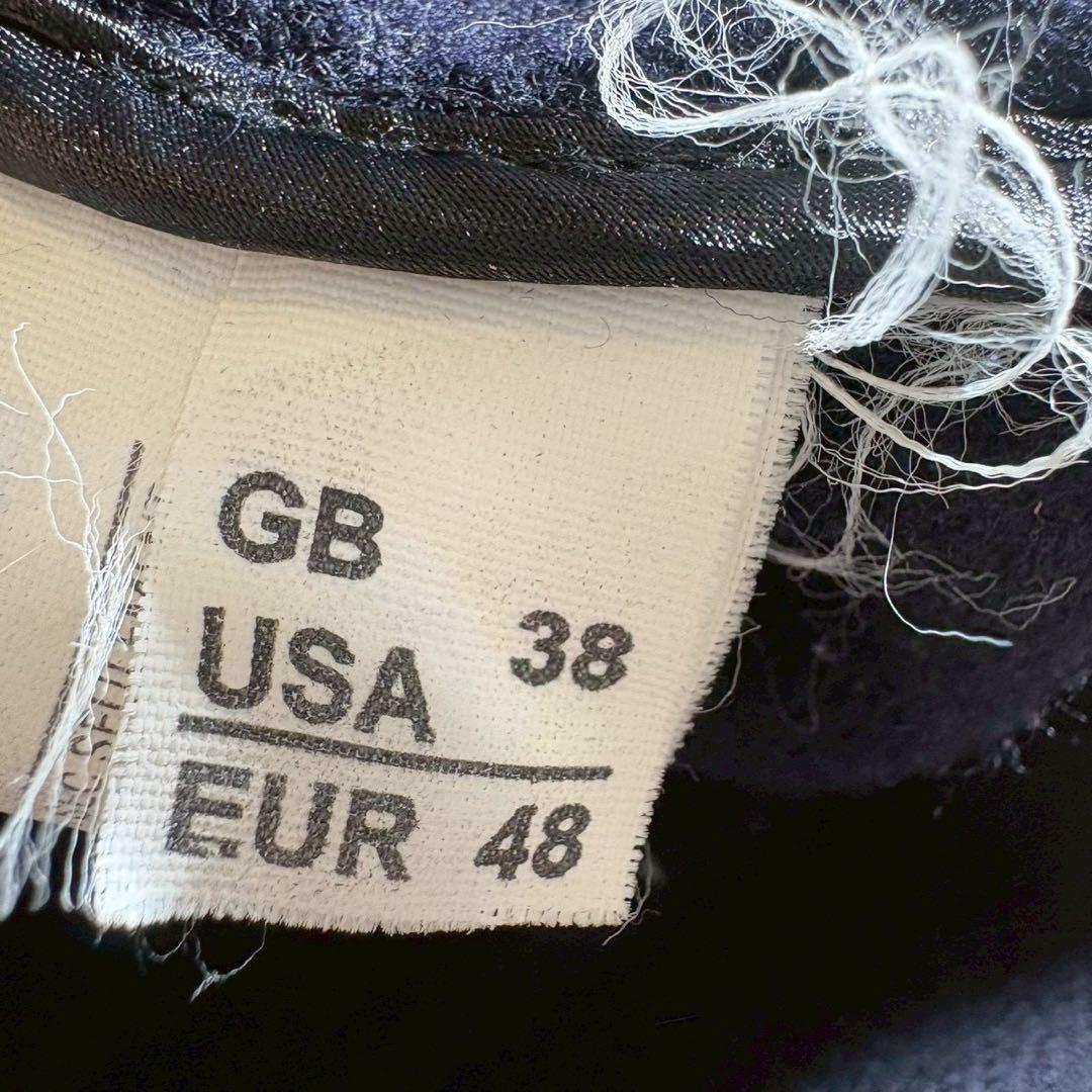 美品■ グローバーオール　ダブフルコート　ヘリンボーン　ネイビー　英国製　38