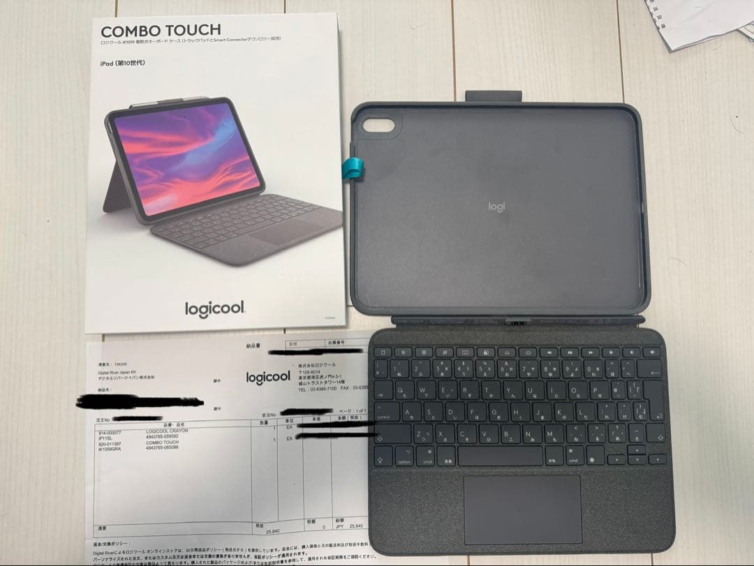 iPad Wi-Fi第10世代64GB,Combo Touch for iPad