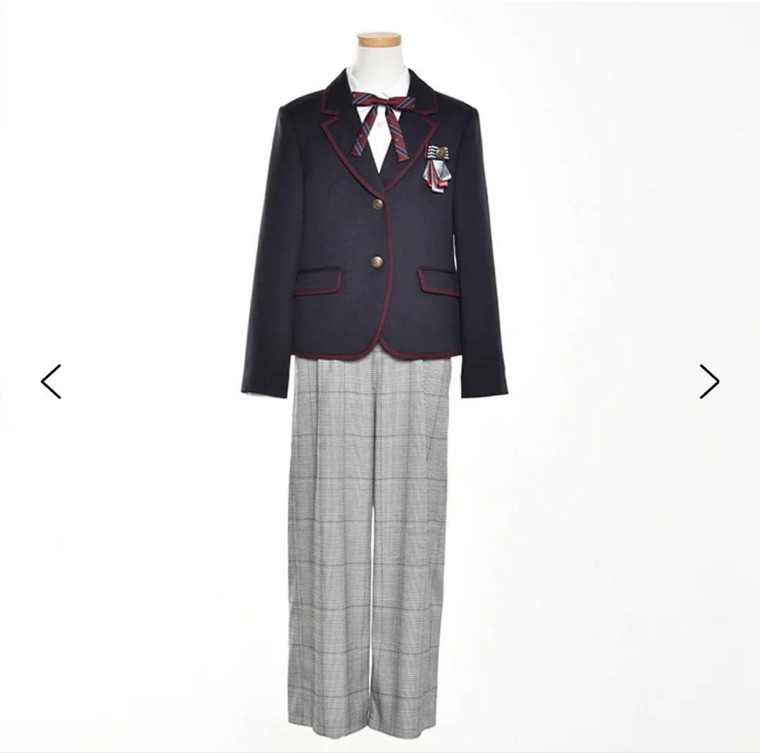 waltz by BEAMS 紺ブレザー・チェックパンツスーツ キッズ 女の子