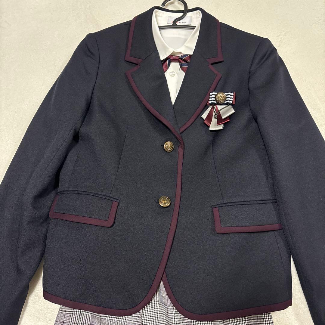 waltz by BEAMS 紺ブレザー・チェックパンツスーツ キッズ 女の子