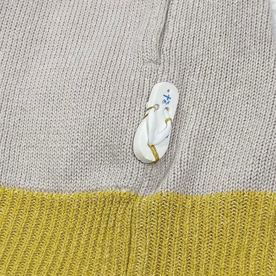 ✨美品✨vm　パラスパレス　綿麻　ニット　パーカー　配色　フード　洗える　近年