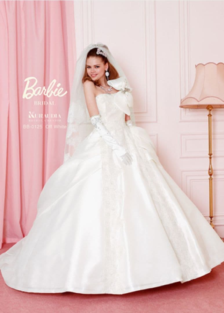 Barbie バービーブライダル ウェディングドレス サテンドレス