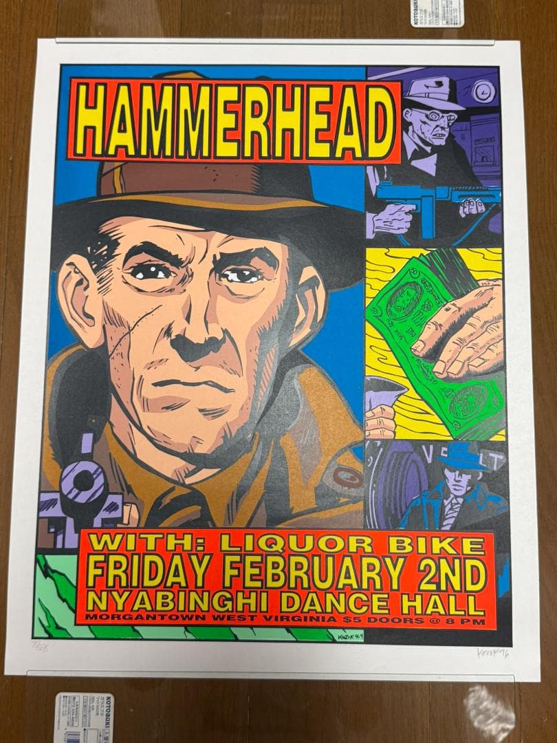 KOZIK 96年 ☆限定675シルクスクリーンポスター☆Hammerhead