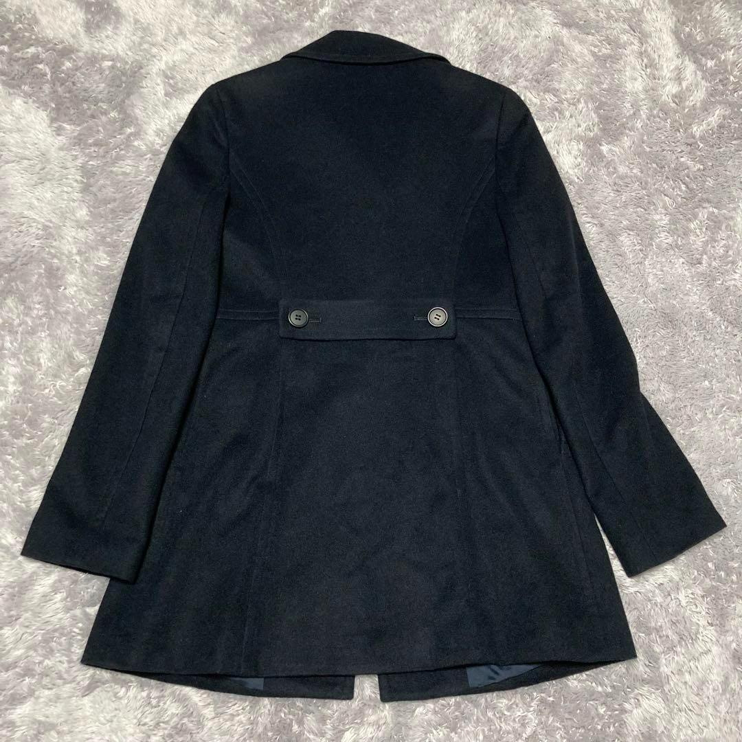 美品　高級　セオリー　theory カシミヤ100%コート　ダークネイビー