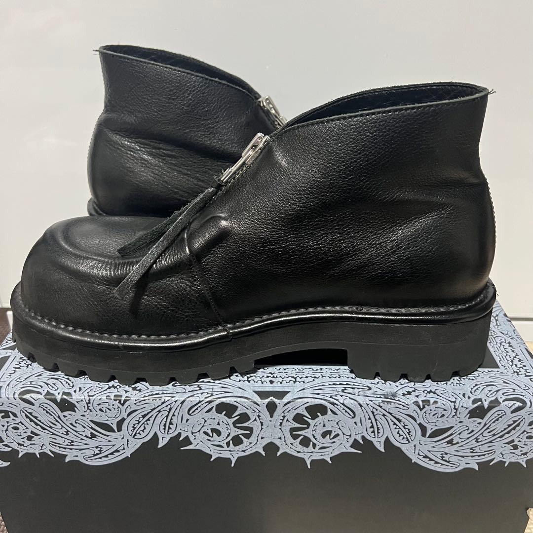 INVISIBLE MOCCA フロントジップブーツ