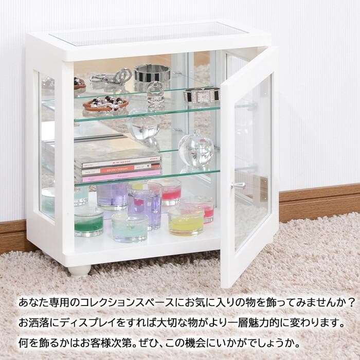 ☆コレクションケース　ヨコ型　横型　ブラック　卓上　小型　約幅32×高さ35cm