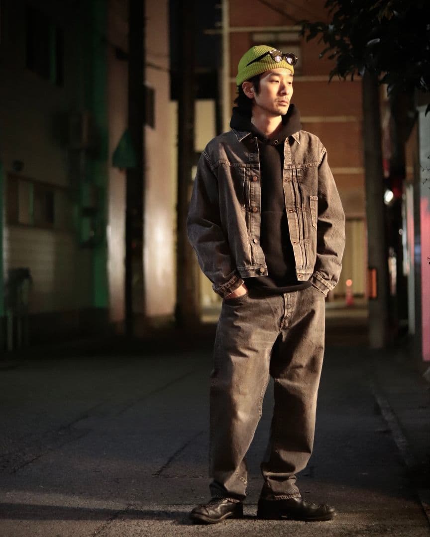 アナクロノーム 現行モデル レギュラーテーパード ブラックデニム