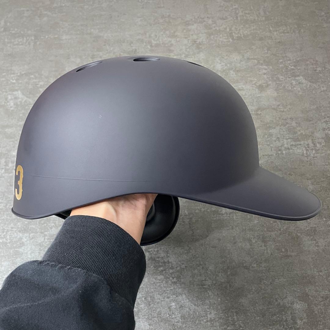 MIZUNO 野球ヘルメット つや消しネイビー 右打者用 軟式野球用