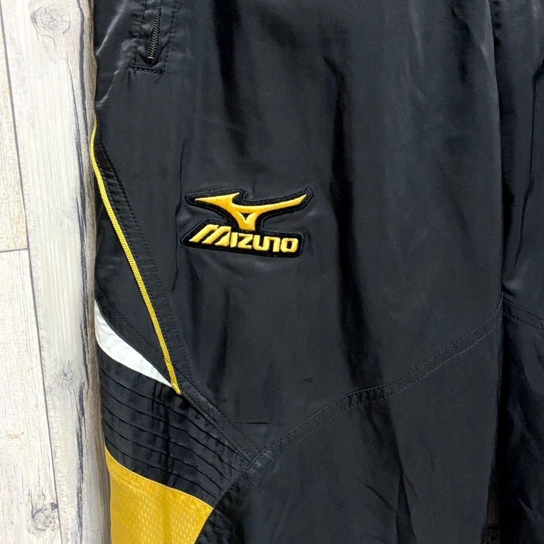 ミズノプロ ブレスサーモ ウインドブレーカー 上下 セットアップ 黒×金 L