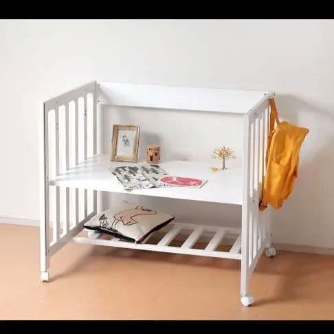 【本体のみ】ディモア　ミニベッド&デスク / ベビーベッド 日本製