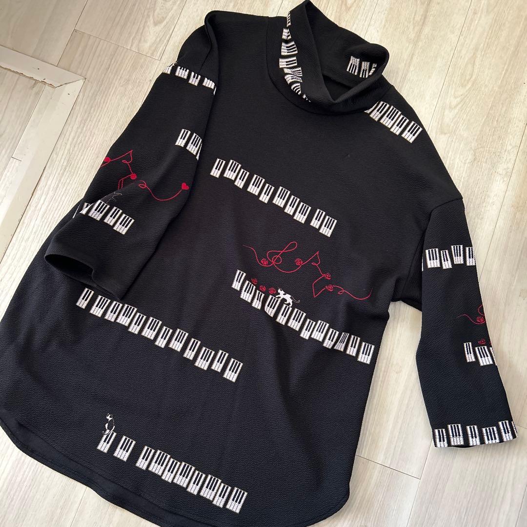 詩仙堂トモコレクション　ブラック チュニック