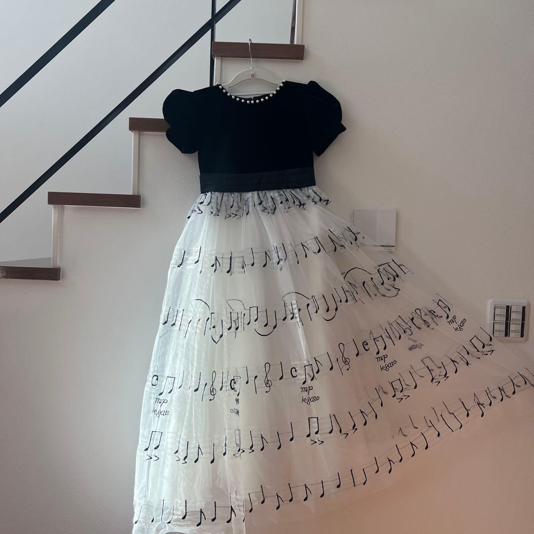 ピアノ発表会音符ドレス
