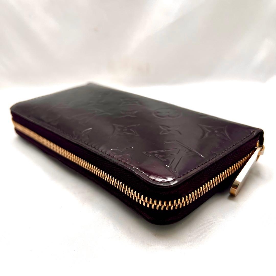 ルイヴィトン ジッピーウォレット ヴェルニ アマラント M93522モノグラム