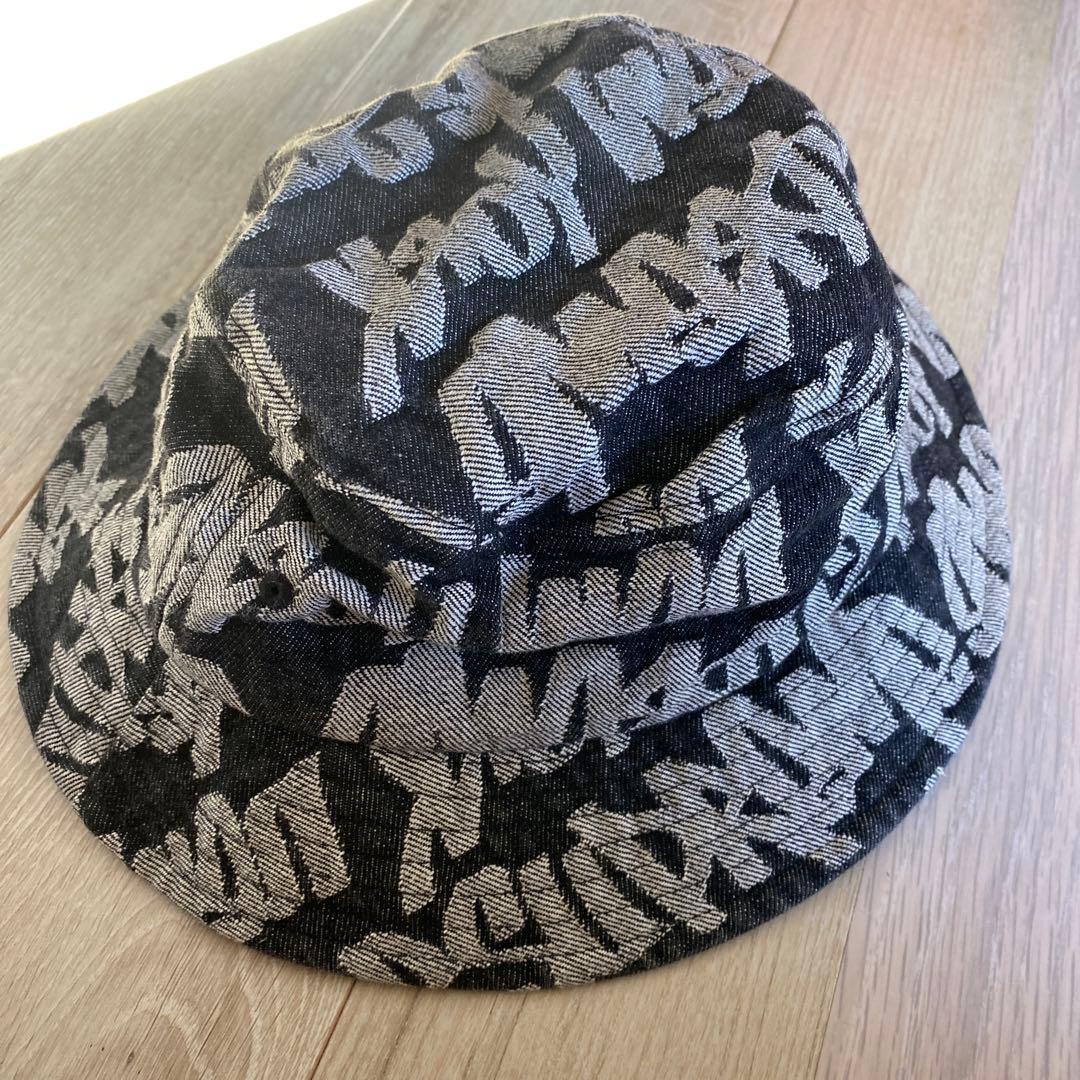 Supreme バケットハット ブラック/ホワイト