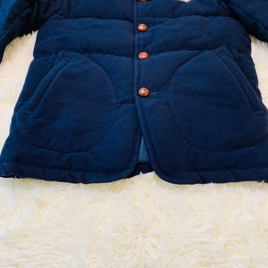 DANTON ダントン　ウールモッサ　ネイビー ダウンジャケット　ビームス別注