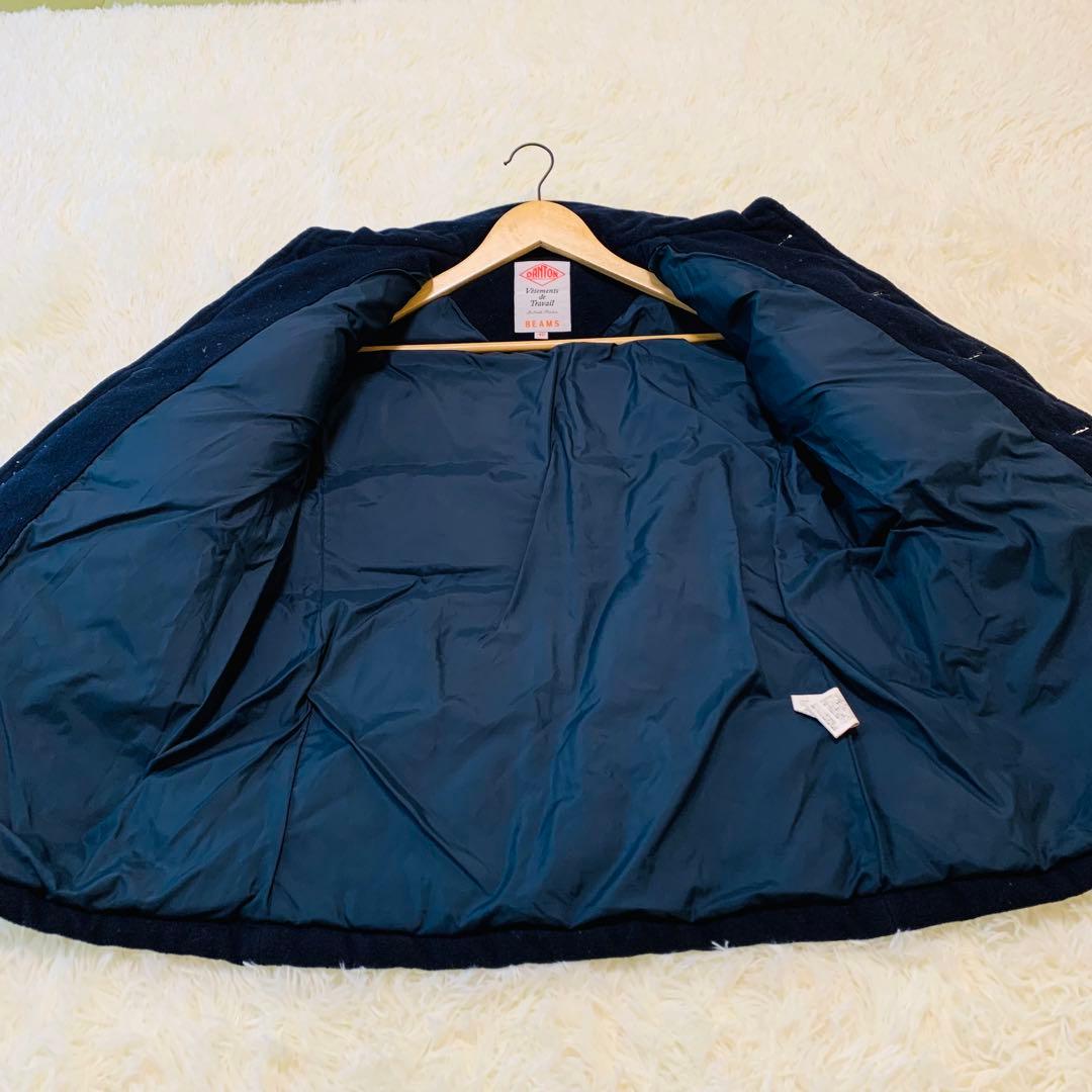 DANTON ダントン　ウールモッサ　ネイビー ダウンジャケット　ビームス別注