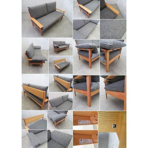 展示品■飛騨産業■キツツキ■チグサ■2人掛けソファ■26万■レッドオーク材■高級