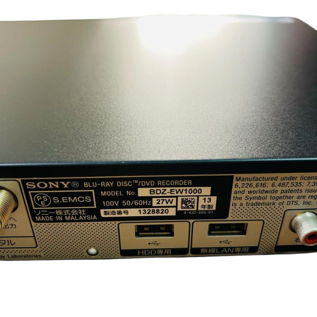 SONY ブルーレイディスクレコーダー 1TB BDZ-EW1000