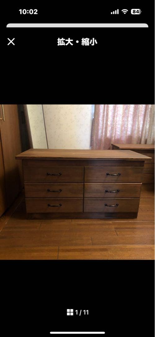 よっちです。檜無垢　机　ローチェストのセット