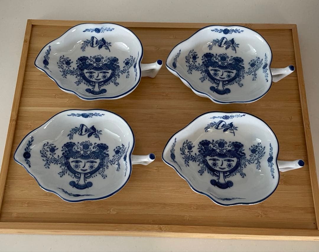 ☆未使用☆アーティスティックセイトー•フラワーチャイルド/リーフ型ディッシュ☆