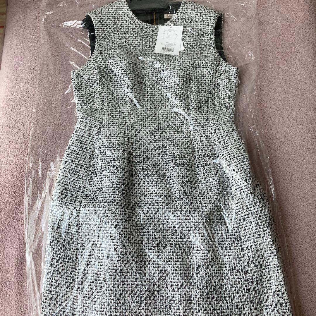 新品タグ付き　アプワイザーリッシェ　ツイードコクーンミニワンピ