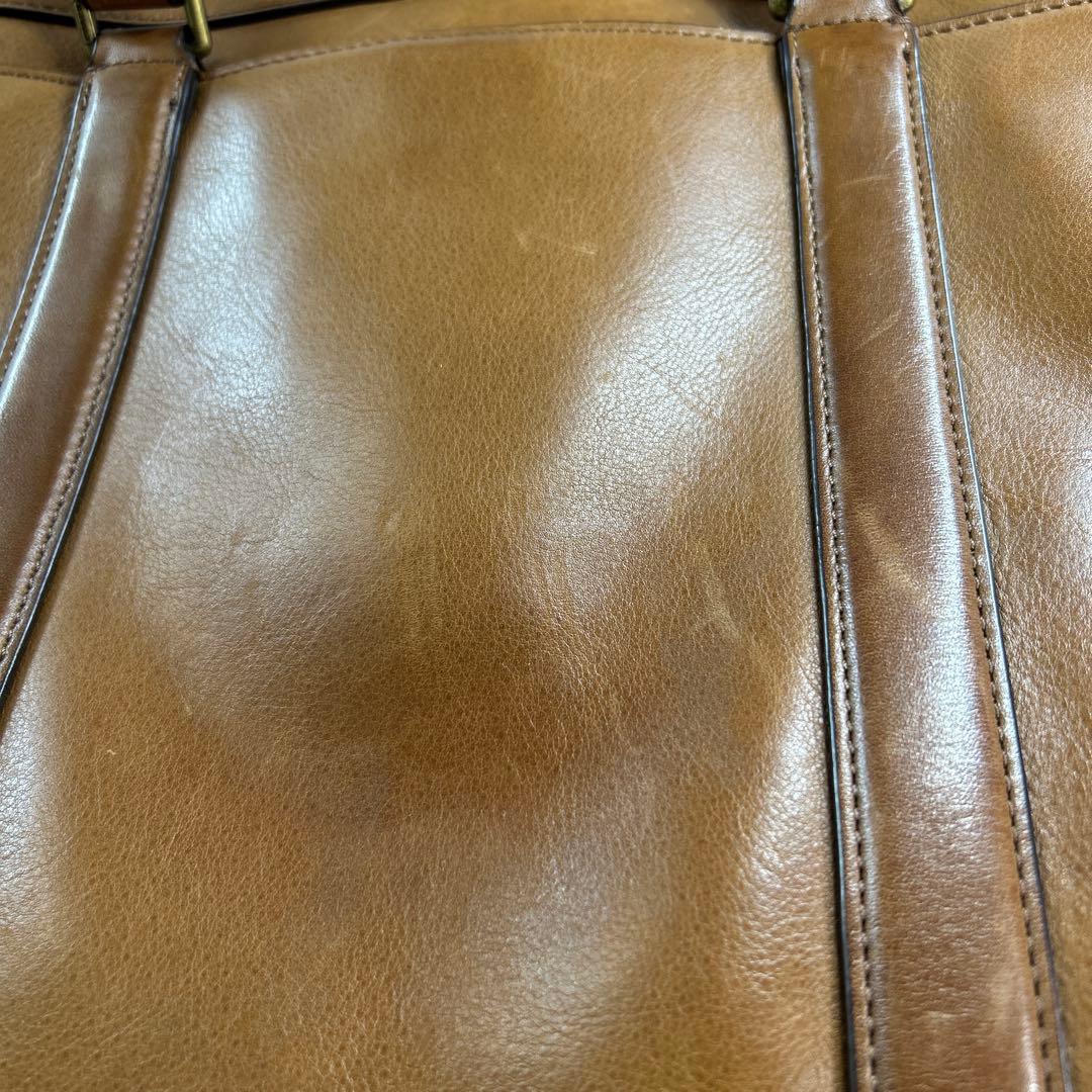 COACH ブラウン レザー ビジネスバッグ