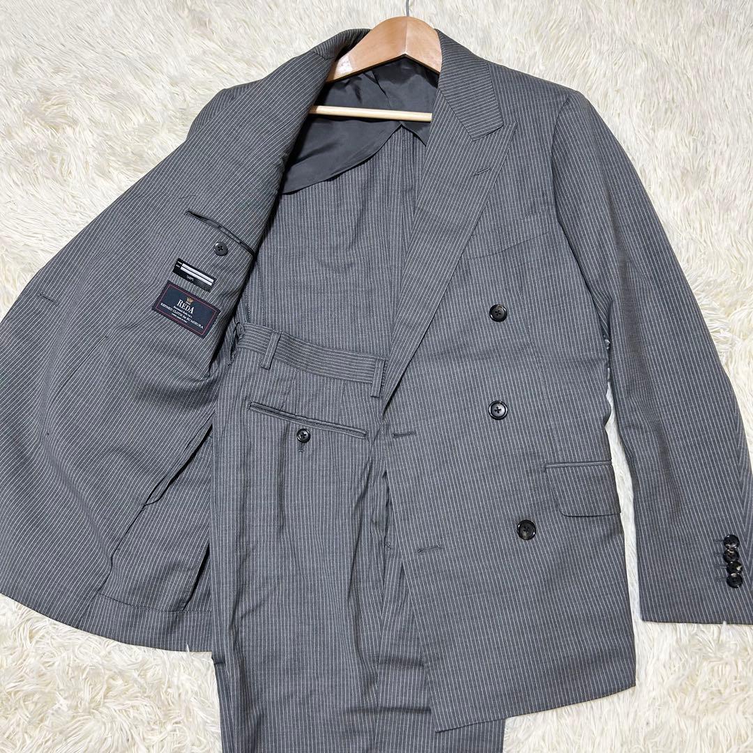 ✨定番品✨シップス ダブルブレスト スーツ セットアップ レダ 高級生地