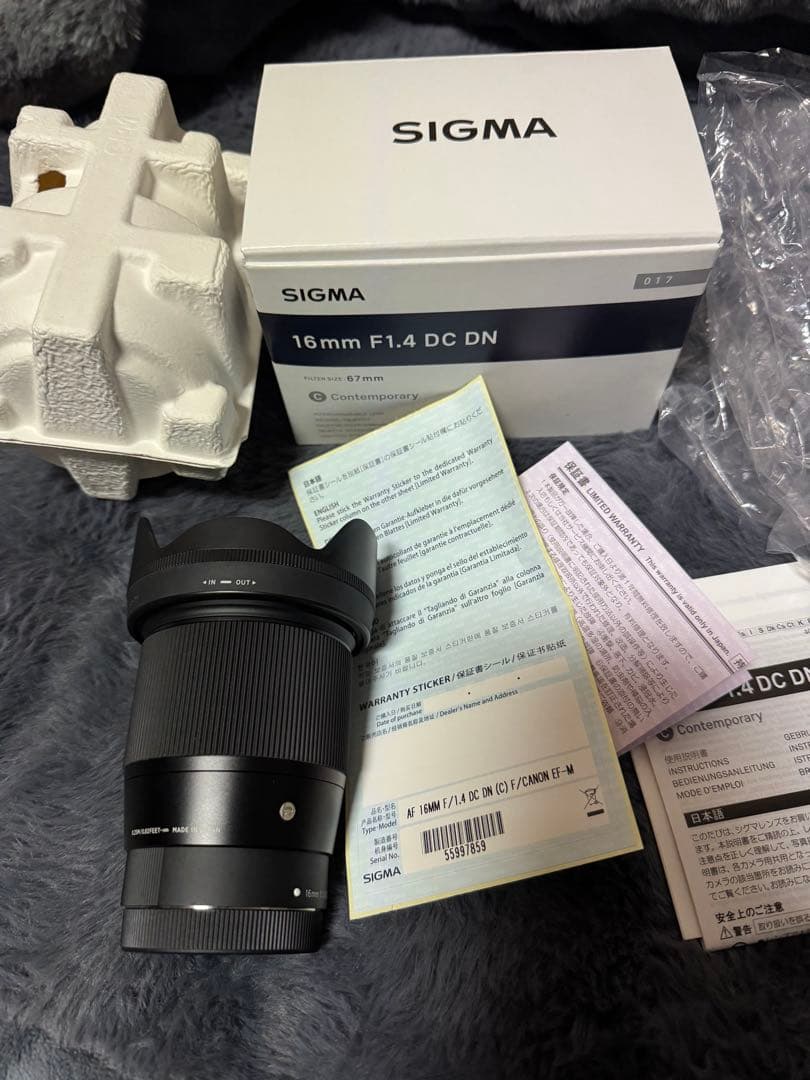 SIGMA 16mm F1.4 DC DN レンズ