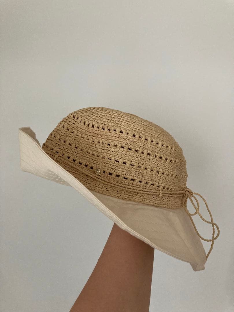HELEN KAMINSKI ヘレンカミンスキー　コットン&ラフィア　麦わら帽子