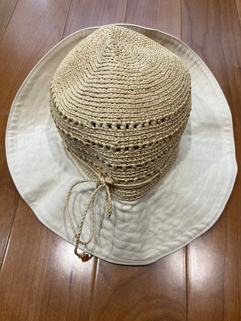HELEN KAMINSKI ヘレンカミンスキー　コットン&ラフィア　麦わら帽子