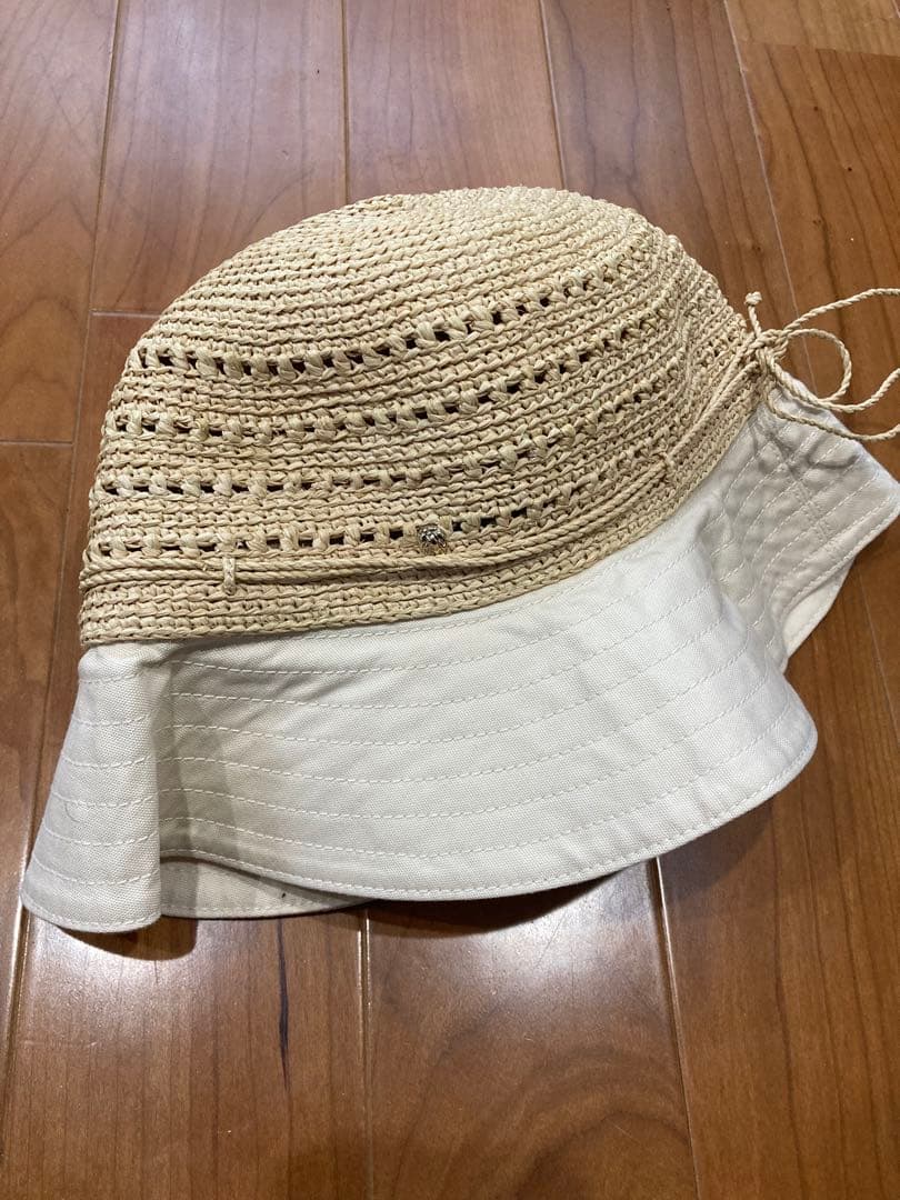HELEN KAMINSKI ヘレンカミンスキー　コットン&ラフィア　麦わら帽子