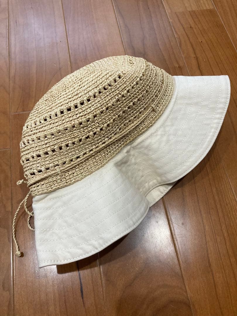 HELEN KAMINSKI ヘレンカミンスキー　コットン&ラフィア　麦わら帽子