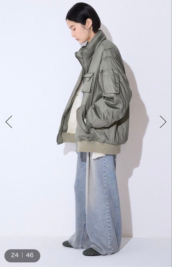 【JEANASIS】 Army BIGブルゾン