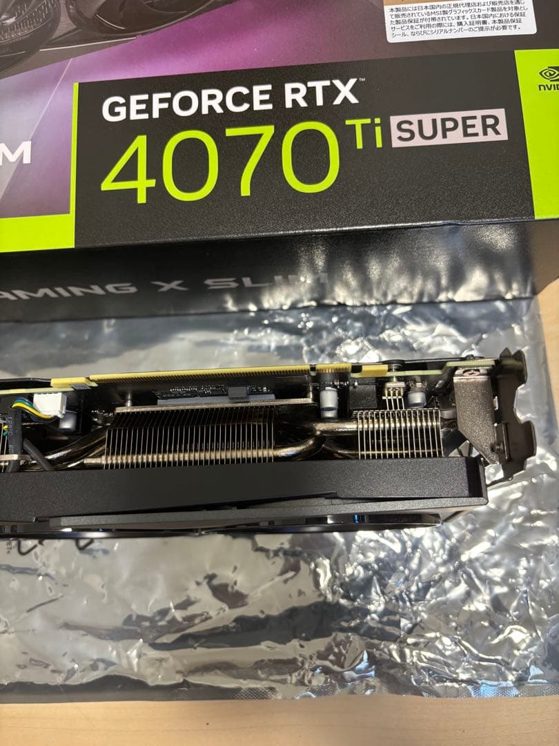 グラフィックボード・グラボ・ビデオカード MSI RTX 4070 Ti SUPER GAMING X SLIM