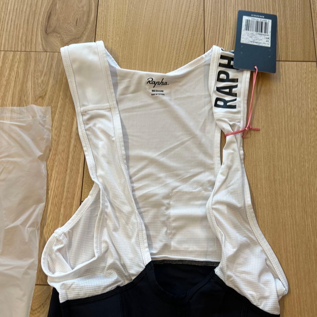 【未使用品】Rapha ビブタイツ ホワイト/ブラック