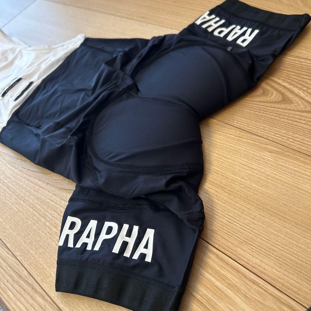 【未使用品】Rapha ビブタイツ ホワイト/ブラック