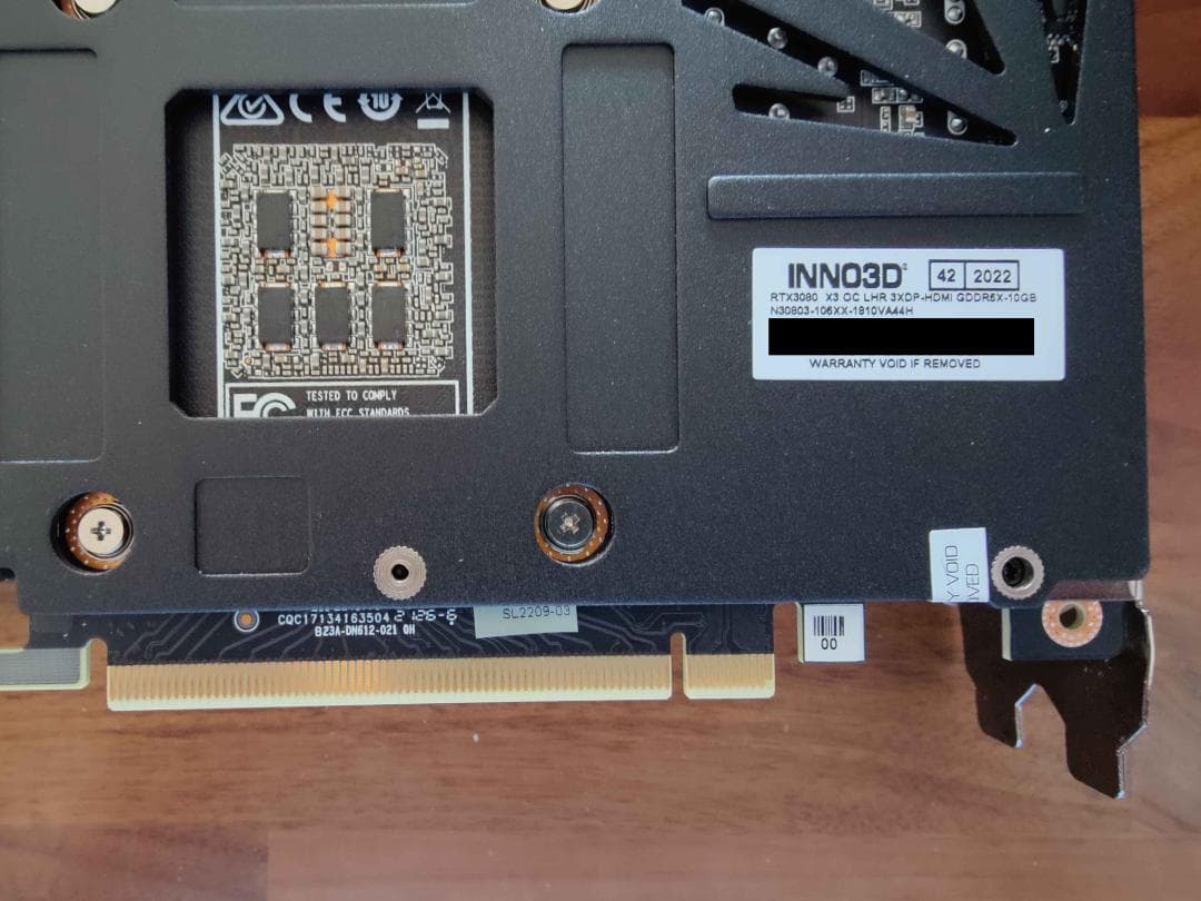 グラフィックボード・グラボ・ビデオカード INNO3D GEFORCE RTX3080 X3 OC LHR 10GB