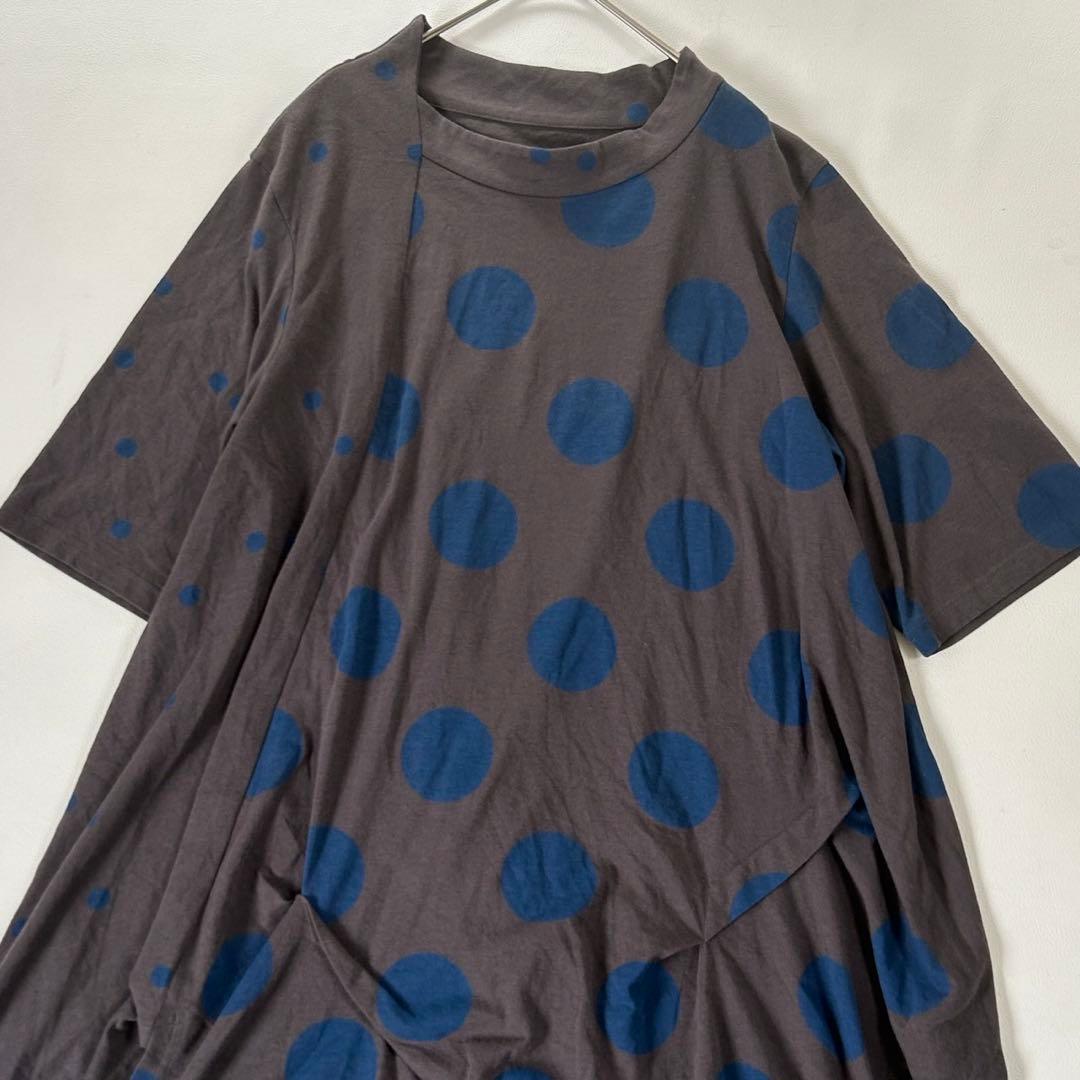 センソユニコ 慈雨 2023年購入 ドット柄 変形 チュニック ワンピース 40