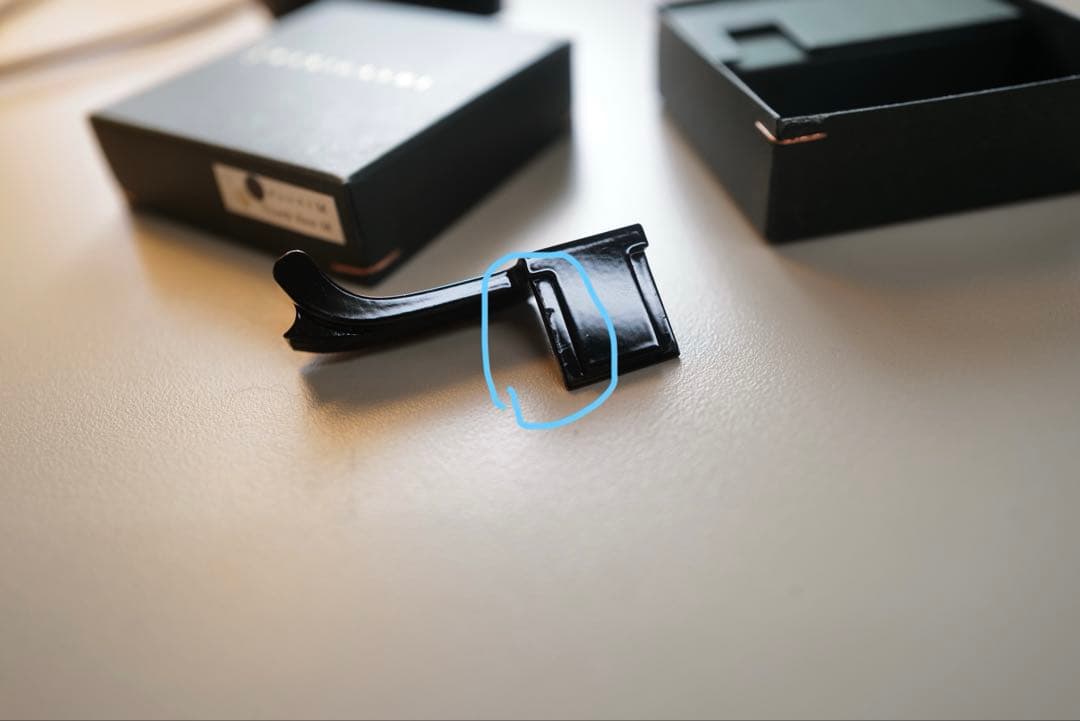 nanigashi サムレストブラックペイント　【 Leica M10/11 】