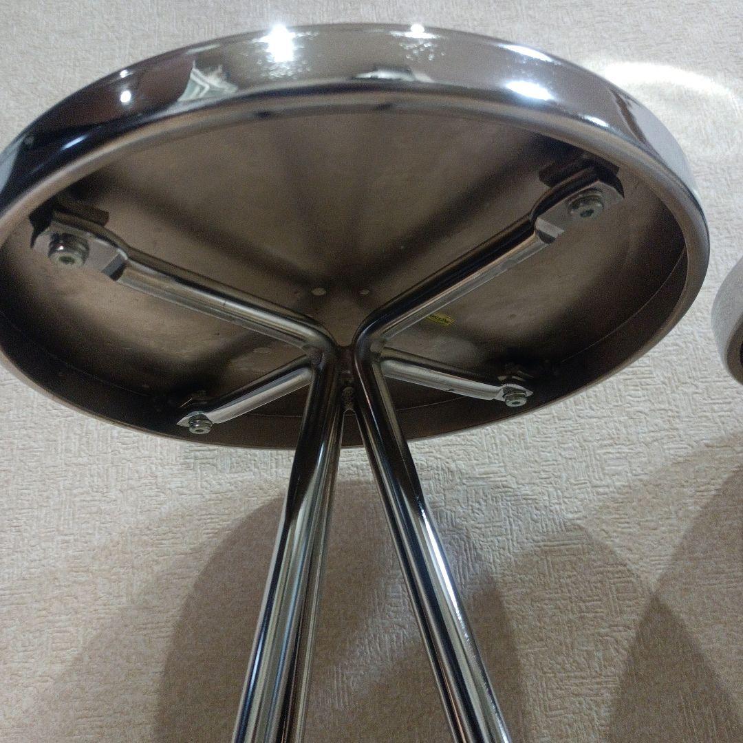 eve②希少　ステンレス製　カウンターチェア　バーチェア　スツール　１脚