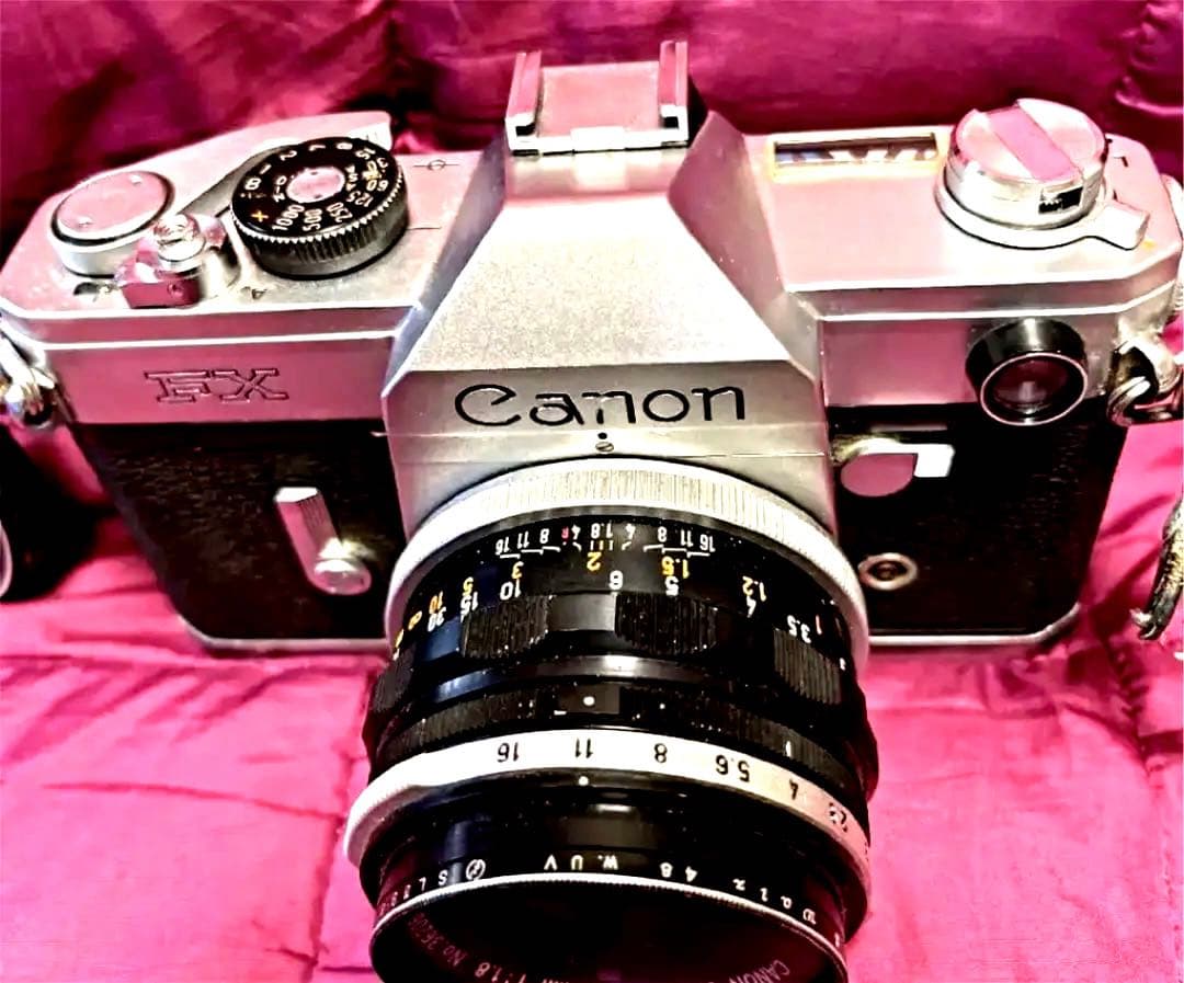 Canon FX 一眼レフ フィルムカメラ （ジャンク品）レザーケース付き