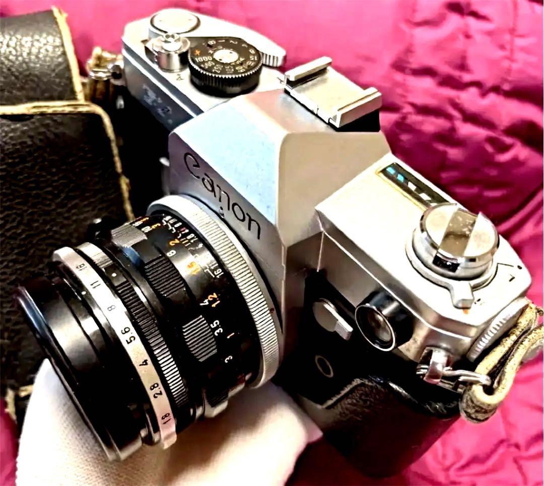 Canon FX 一眼レフ フィルムカメラ （ジャンク品）レザーケース付き