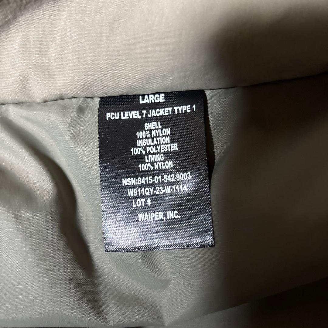 ジャケット・アウター WAIPER PCU LEVEL7 TYPE1 PRIMALOFT JACKET