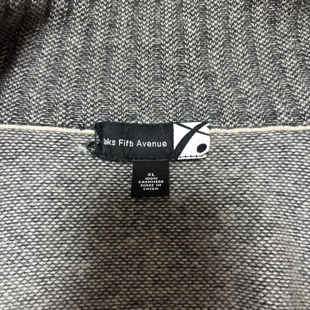 ま*め様 サックスフィフスアベニュー　カシミヤ　ドライバースニット　00s XL