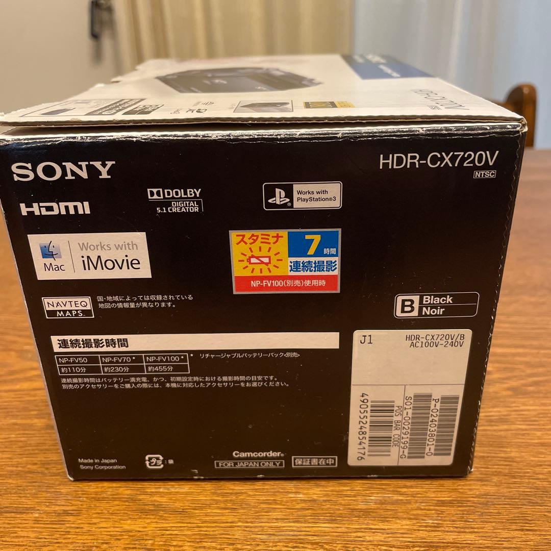 SONY デジタルHDビデオカメラレコーダー　HDR-CX720V